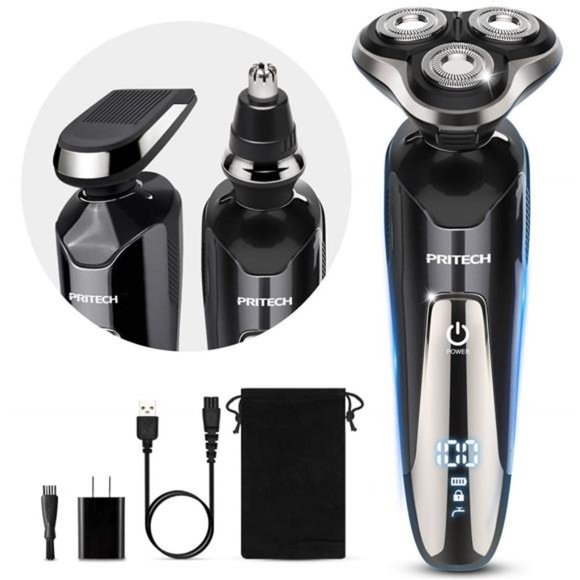 Electric Razor for Men Face Shaver Rechargeable Razors Waterproof Wet Dry